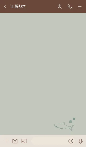 [LINE着せ替え] SHARK -dusty green-の画像3