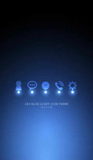[LINE着せ替え] JAY BLUE LIGHT ICON THEMEの画像1