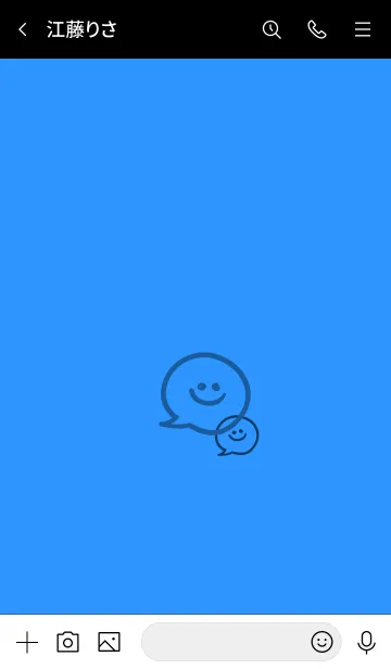 [LINE着せ替え] 2トーン ミニ スマイル 28の画像3