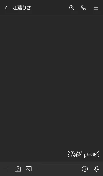 [LINE着せ替え] ブラック : タイポグラフィーの画像3