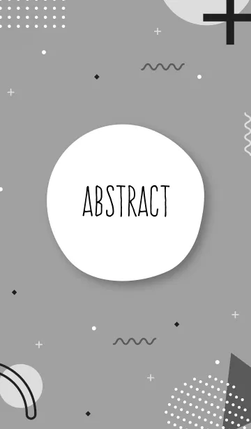 [LINE着せ替え] Abstract Geometric Grayscale 16の画像1