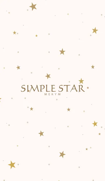 [LINE着せ替え] SIMPLE STAR -NATURAL YELLOW- 21の画像1