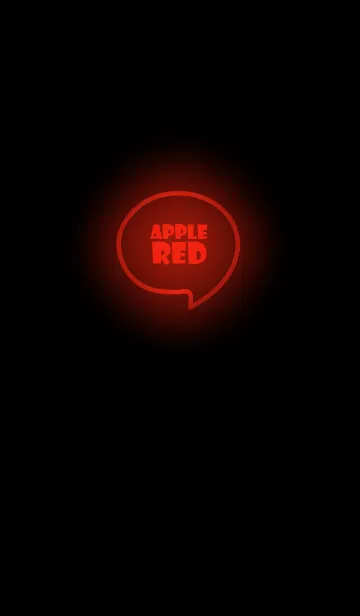 [LINE着せ替え] Apple Red Neon Theme Vr.6 (JP)の画像1