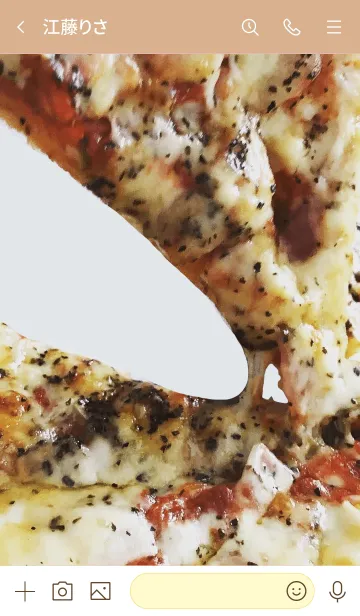 [LINE着せ替え] とろ～りのピザの画像3