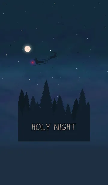 [LINE着せ替え] HOLY NIGHT + ブラウンの画像1