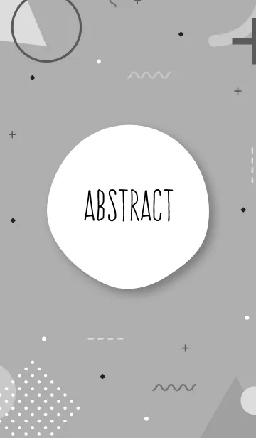 [LINE着せ替え] Abstract Geometric Grayscale 17の画像1