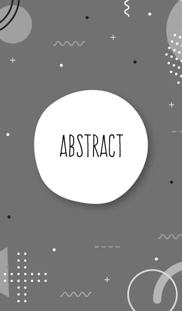 [LINE着せ替え] Abstract Geometric Grayscale 19の画像1