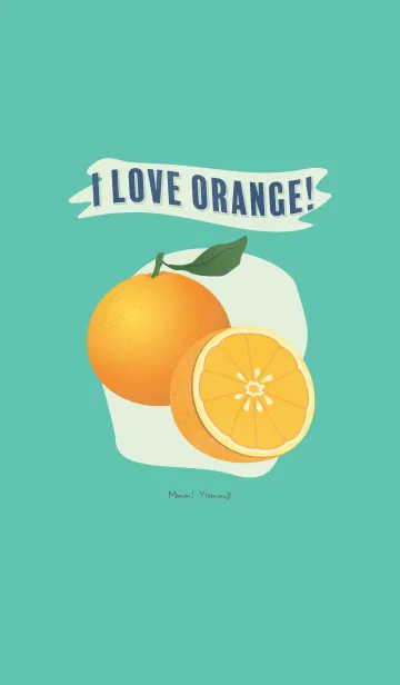 [LINE着せ替え] I LOVE ORANGE！ Mmm！Yummyの画像1