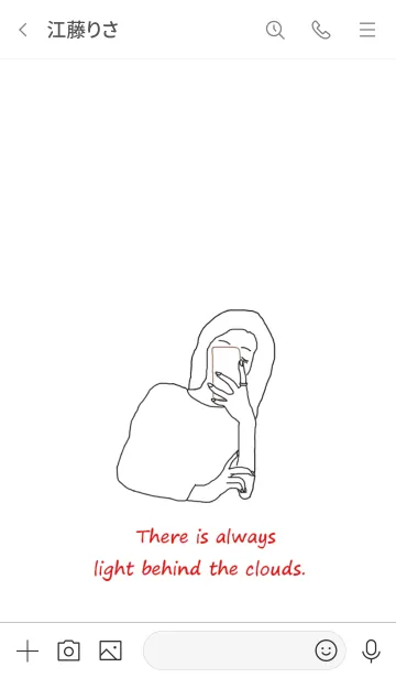 [LINE着せ替え] selfie girlの画像3