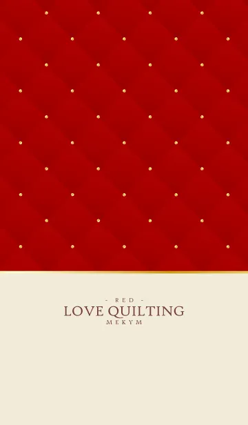 [LINE着せ替え] LOVE QUILTING -DUSKY RED- 11の画像1
