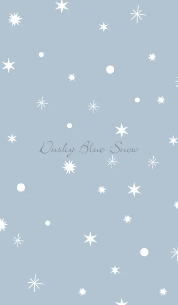 [LINE着せ替え] -Dusky Blue Snow-の画像1