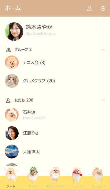 [LINE着せ替え] ポメラニアンのぽぽち〜photo ver.の画像2