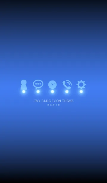 [LINE着せ替え] JAY BLUE ICON THEME -MEKYM-の画像1