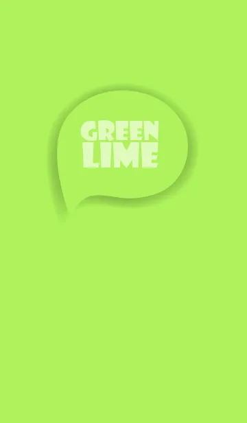 [LINE着せ替え] Love Lime Green Button Theme Vr.3 (JP)の画像1