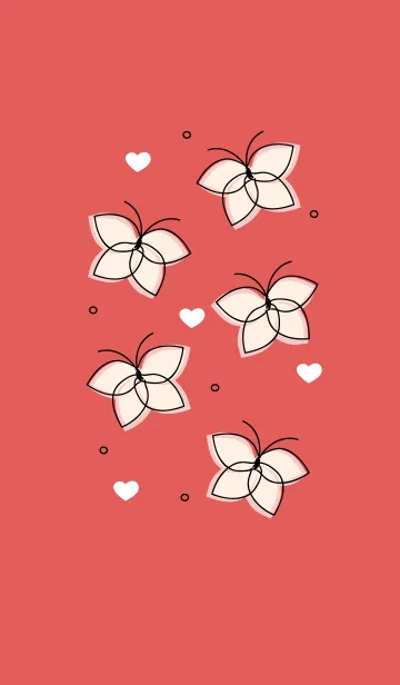 [LINE着せ替え] Cute butterflies 102 :)の画像1