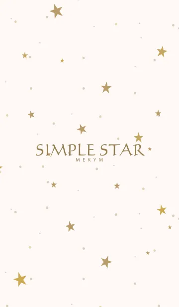 [LINE着せ替え] SIMPLE STAR -NATURAL YELLOW- 22の画像1