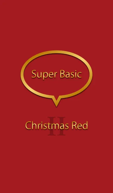 [LINE着せ替え] Super Basic Christmas Red IIの画像1