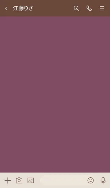 [LINE着せ替え] 手書き3 ダルパープル2 ブラウン2-6の画像3