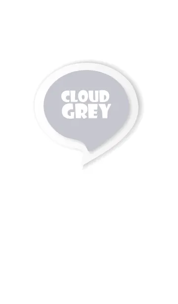 [LINE着せ替え] Could Grey Button In White V.3 (JP)の画像1