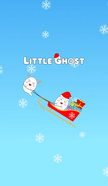 [LINE着せ替え] Little Ghost in Christmasの画像1