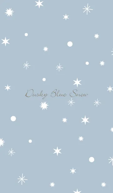 [LINE着せ替え] -Dusky Blue Snow- 2の画像1