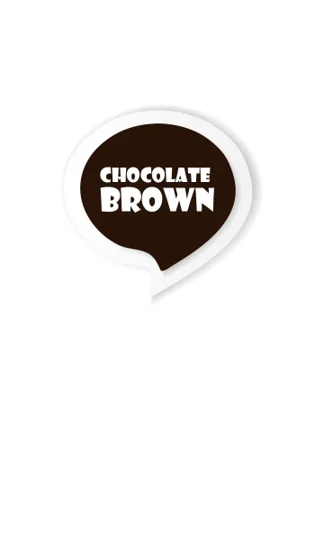 [LINE着せ替え] Chocolate Brown Button In White V.3 (JP)の画像1