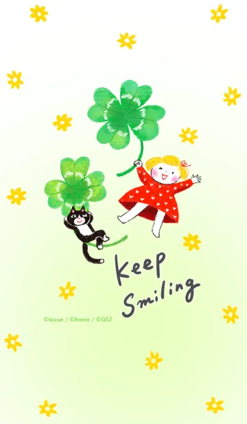 [LINE着せ替え] ハイ！ ハッピーガール！【Keep Smiling】の画像1