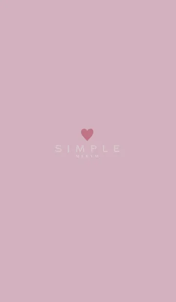 [LINE着せ替え] DUSKY PINK SIMPLEの画像1