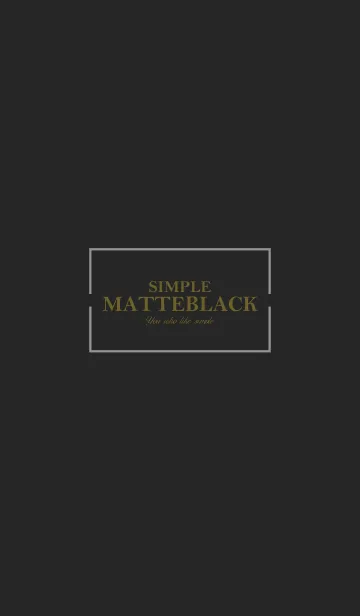 [LINE着せ替え] -MATTE BLACK- SIMPLE 2の画像1
