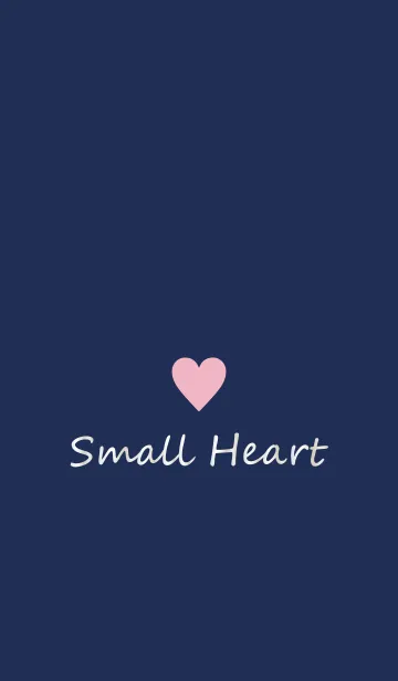 [LINE着せ替え] Small Heart *Navy+Pink 9*の画像1