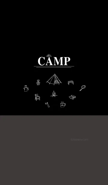 [LINE着せ替え] CAMP black blackの画像1