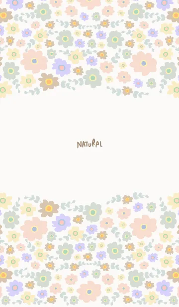 [LINE着せ替え] お花たくさん 上下から21の画像1