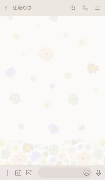 [LINE着せ替え] お花たくさん 上下から21の画像3