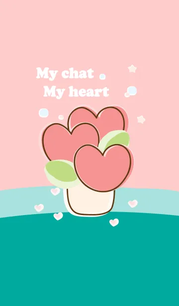 [LINE着せ替え] My chat my heart flower 31の画像1