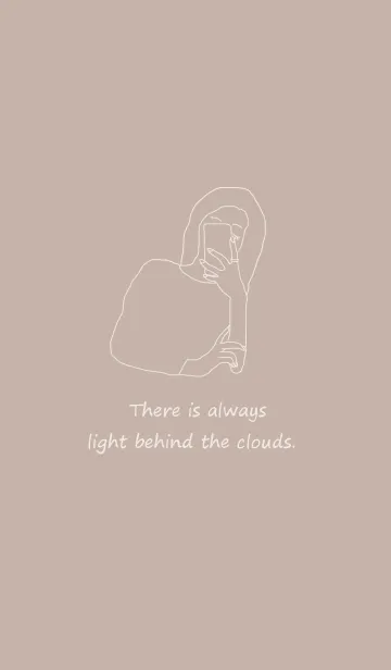 [LINE着せ替え] selfie girl /beigeの画像1