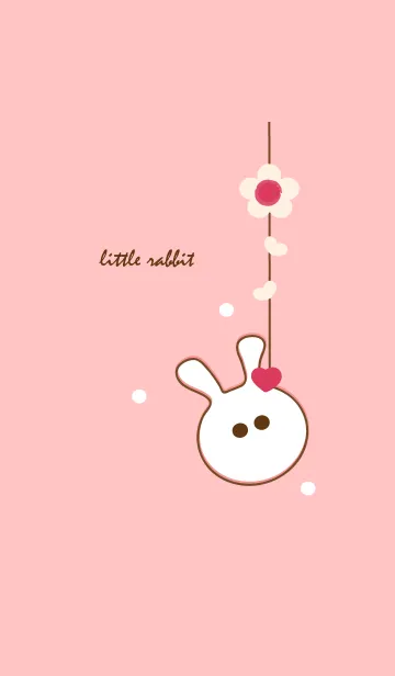 [LINE着せ替え] little rabbit with little heart 51の画像1