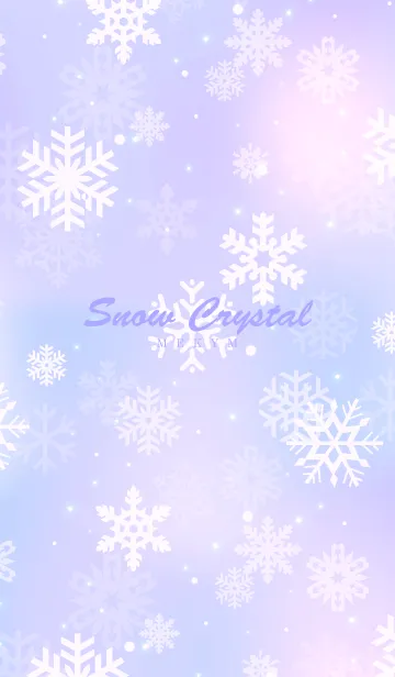 [LINE着せ替え] -Snow Crystal Purple- MEKYM 31の画像1