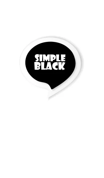 [LINE着せ替え] Black Button In White V.3 (JP)の画像1