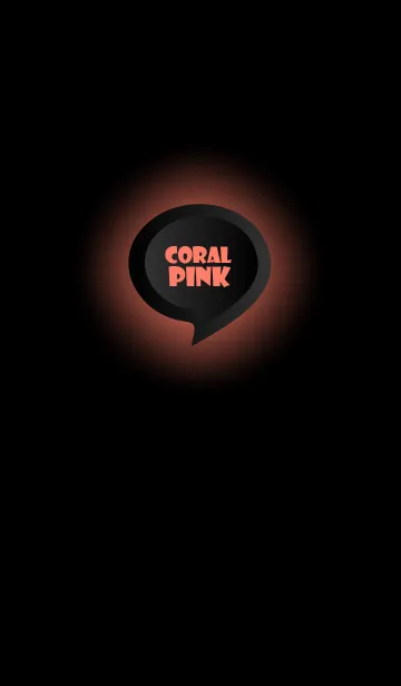 [LINE着せ替え] Coral Pink Button In Black V.4 (JP)の画像1