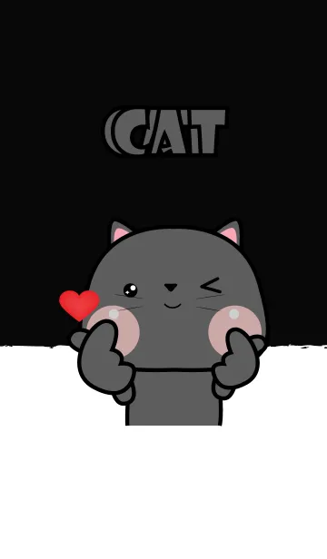 [LINE着せ替え] Black Cat cutie Theme (JP)の画像1