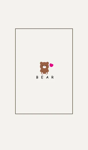 [LINE着せ替え] SIMPLE BEAR HEART..14の画像1