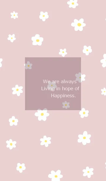 [LINE着せ替え] flower pattern / rosebeige pinkの画像1