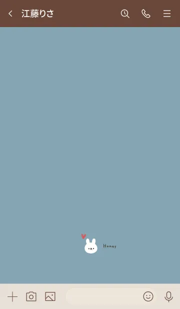 [LINE着せ替え] ペア。うさぎ。ハニー版。の画像3