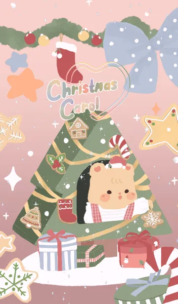 [LINE着せ替え] Carol Bear Christmasの画像1