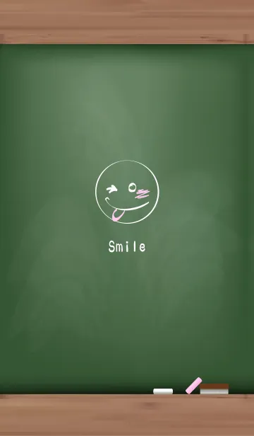 [LINE着せ替え] Simple blackboard smile.の画像1