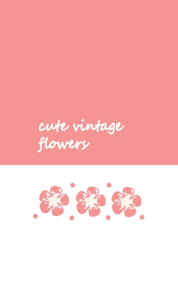 [LINE着せ替え] Cute vintage flower 51 :)の画像1