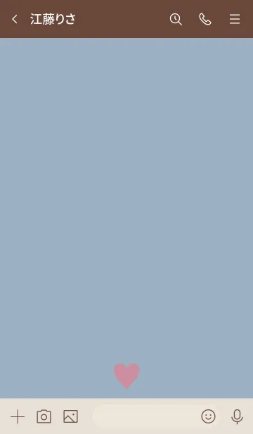 [LINE着せ替え] -Simple Heart Blue- MEKYM 13の画像3