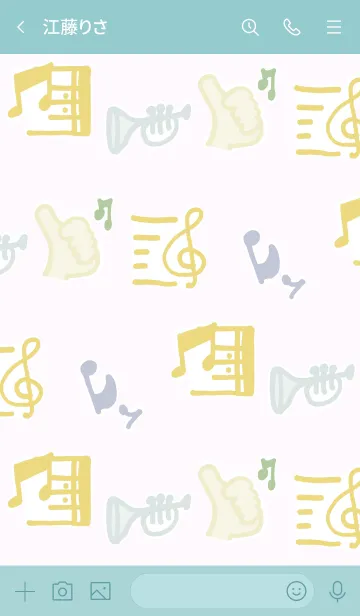 [LINE着せ替え] 音楽記号と楽器の着せかえ1の画像3