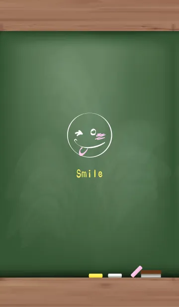 [LINE着せ替え] Simple blackboard smile 2.の画像1