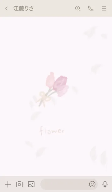 [LINE着せ替え] Flower〜花がすき。の画像3